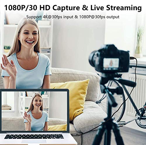 Tobo Audio Video Capture Cards - HDMI to USB 1080p USB 2.0 Record via DSLR Camcorder to Live Streaming | Gaming | Teaching | Live Broadcasting | Video Conference (USB-2.0) TD-813HVC - Image 5