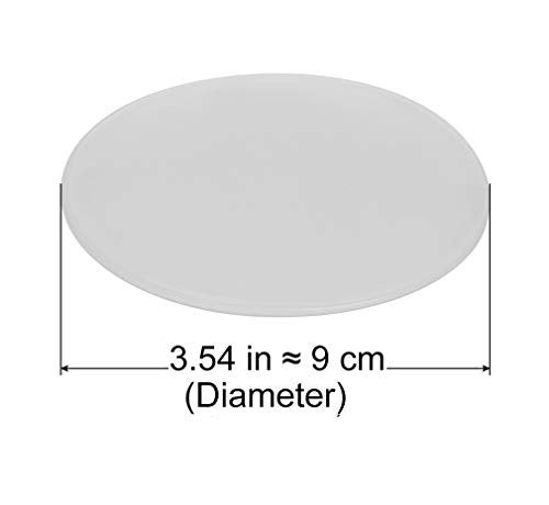Xfenvs Strongest Door Knob Wall Shield, Transparent Round Soft Rubber Wall Protector Self Adhesive Door Handle Bumper Pack of 2 (Large Round Style 3.54", Clear) - Image 3