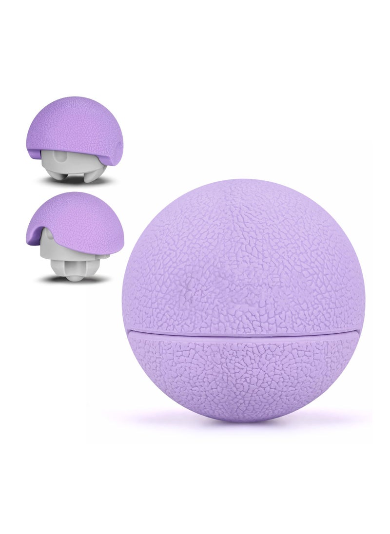 SYOSI Massage Lacrosse Balls Therapy for Sore Muscles Shoulders Neck Back Foot Body Deep Tissue Trigger Point Muscle Knots Yoga and Myofascial Release Purple  - Image 1