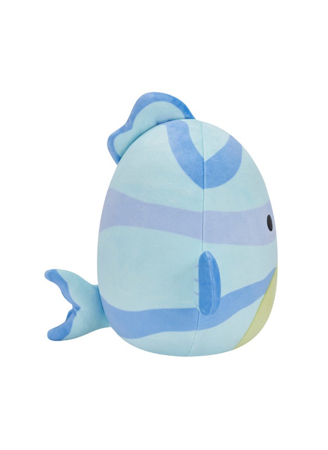 Squishmallows - 7.5 inch Leland Blue Striped Fish , Officially Licensed Kellytoy Plush Toy, Colorful Soft Toy, Gift for Kids, Girls & Boys Washable Squishy Stuff Toy Multicolor All Age - Image 1