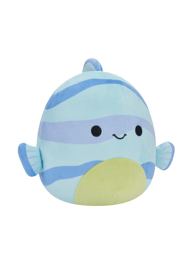 Squishmallows - 7.5 inch Leland Blue Striped Fish , Officially Licensed Kellytoy Plush Toy, Colorful Soft Toy, Gift for Kids, Girls & Boys Washable Squishy Stuff Toy Multicolor All Age - Image 1