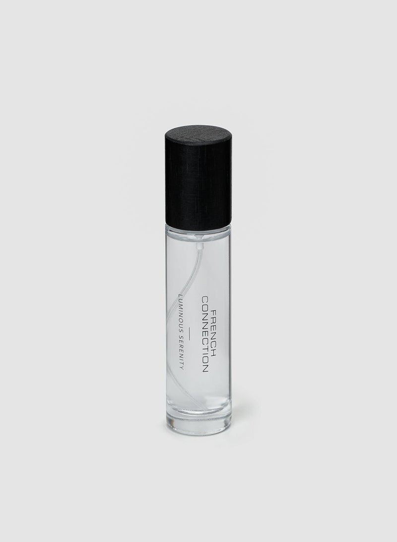 French Connection Black Wooden surround Luminous Serenity  Room Spray 100ML - Image 1