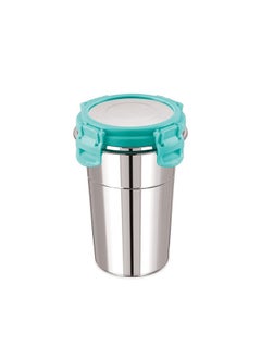 Black Olive Black Olive Stainless Steel Fusion Tumbler Glass- Air Tight jar Container Leak Proof Glass with lid Store Milk, Juice, and Buttermilk For Home, Office, and Travel (Multicolor 400 ML)  - Image 3