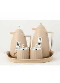 Alostoura Tea and Coffee Thermos Set – 5 Pieces with a Modern, Elegant, and Attractive Design 