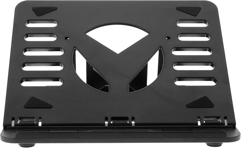 Adjustable Foldable Laptop Stand Cooling Rack Anti-Slip Notebook Holder Portable Heat Dissipation Bracket for Home and Office Use Black - Image 1