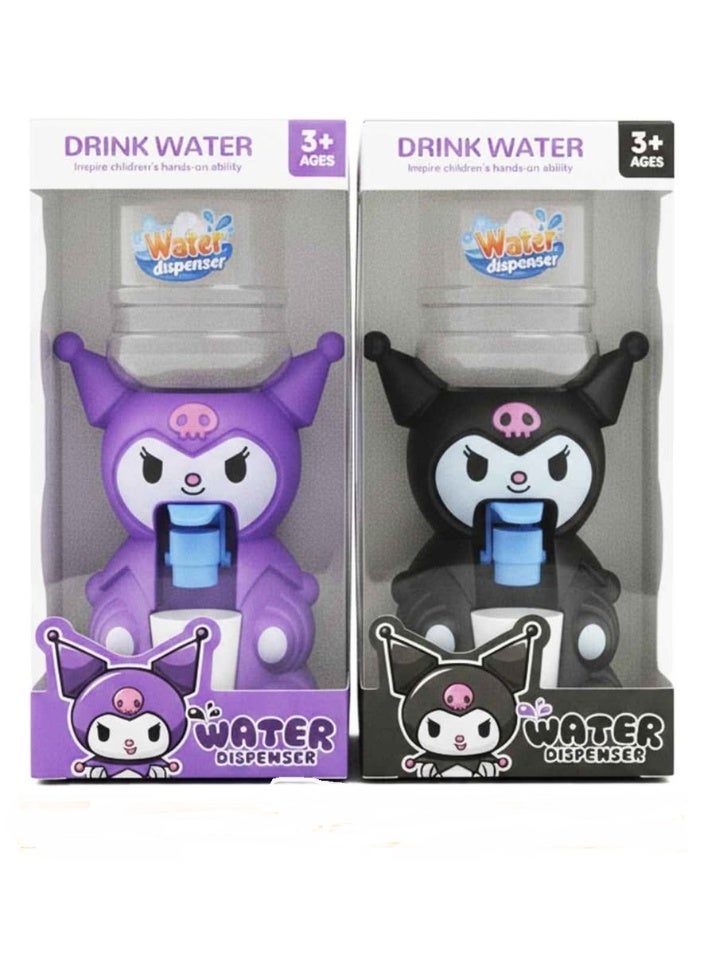 kuromi موزع مياه صغير للأطفال بتصميم لطيف – سهل الاستخدام وآمن – يحتوي على زجاجة وكوب – مناسب من عمر 3 سنوات فأكثر - Image 5