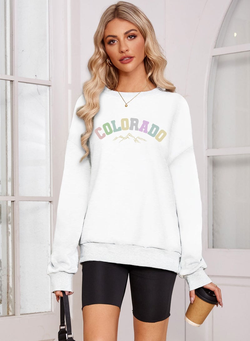 TcIFE Crew Neck Sweatshirt White  - Image 2