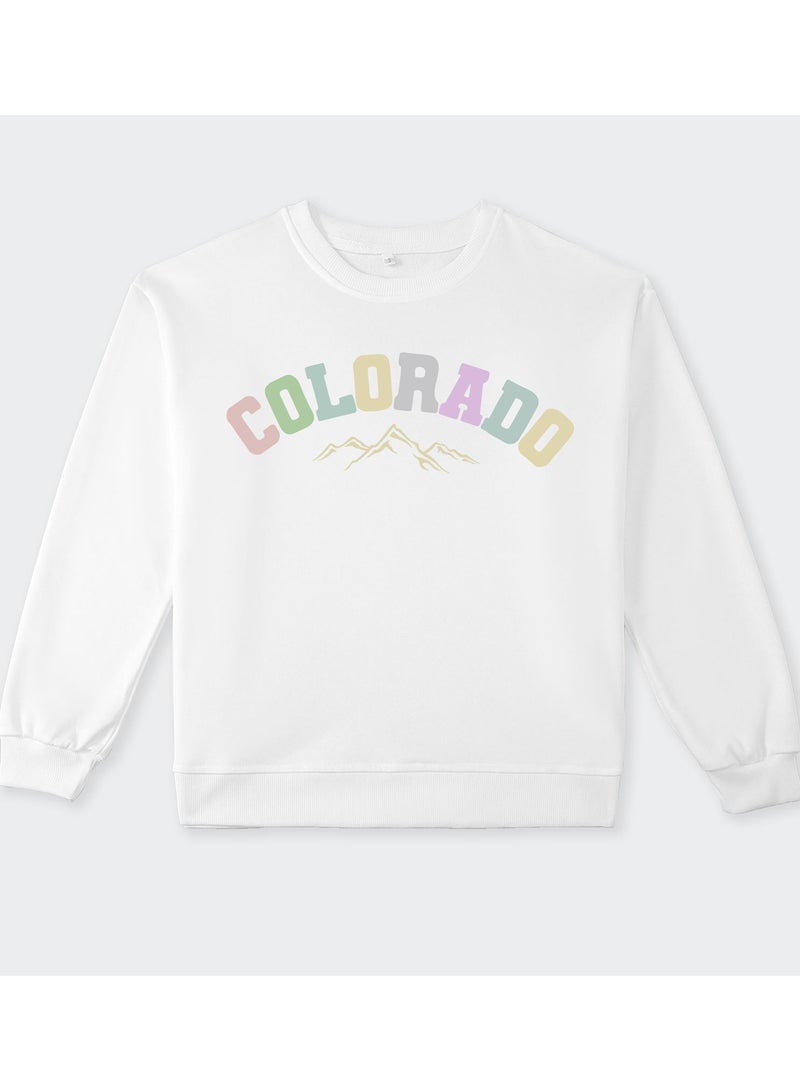 TcIFE Crew Neck Sweatshirt White  - Image 5