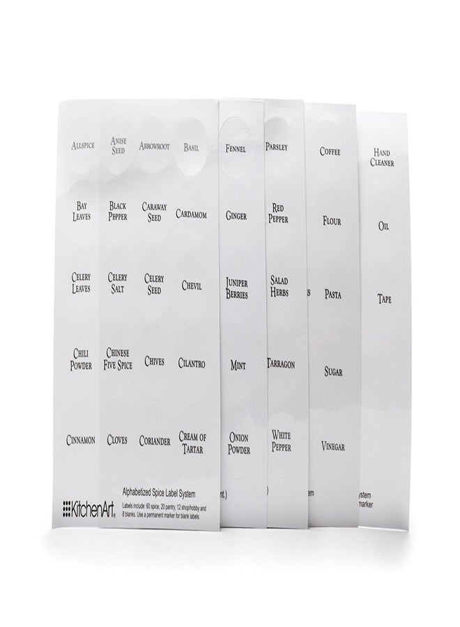 كيتشين أرت مجموعة ملصقات التوابل EZ من KitchenArt، 100 قطعة - Image 2