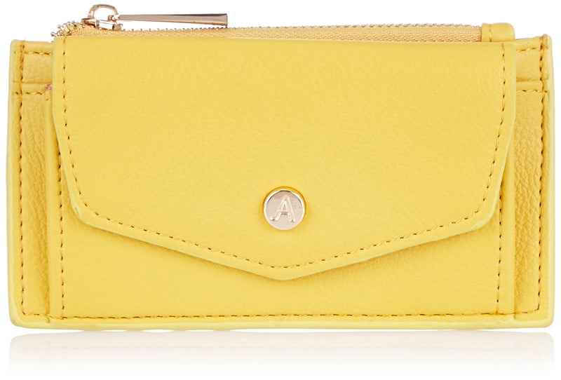 Accessorize London women's Yellow Front Flap Cardholder wallet purse - Image 1