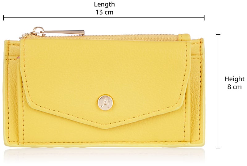 Accessorize London women's Yellow Front Flap Cardholder wallet purse - Image 4