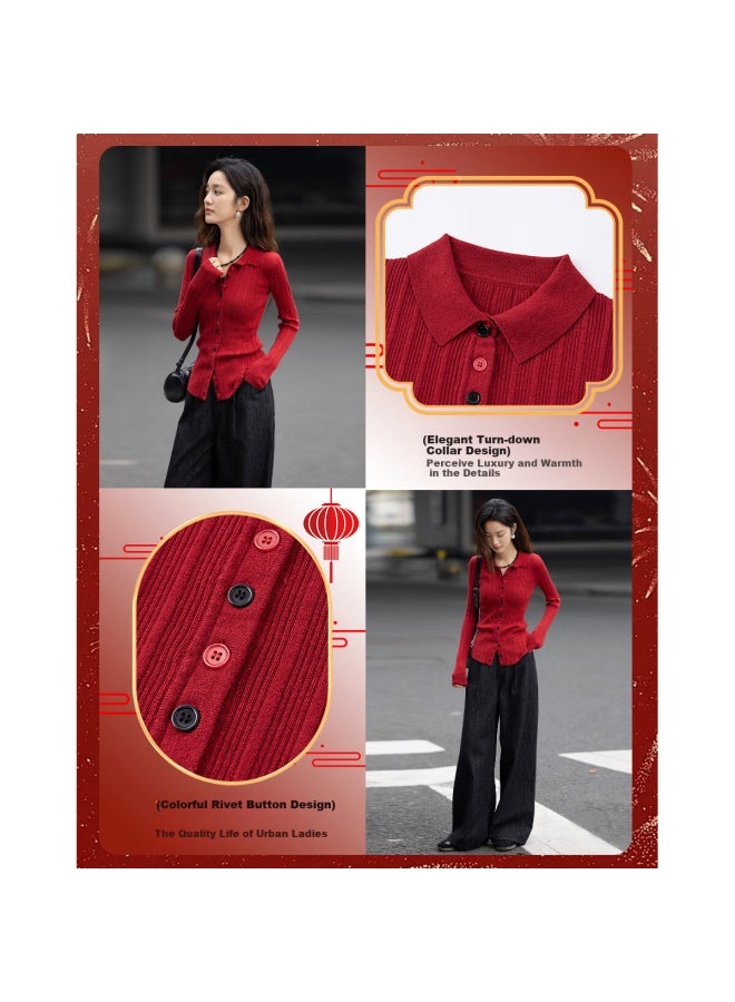 dme Dme Vintage Color Block Knitted Sweater With Wool For Women  - Image 2