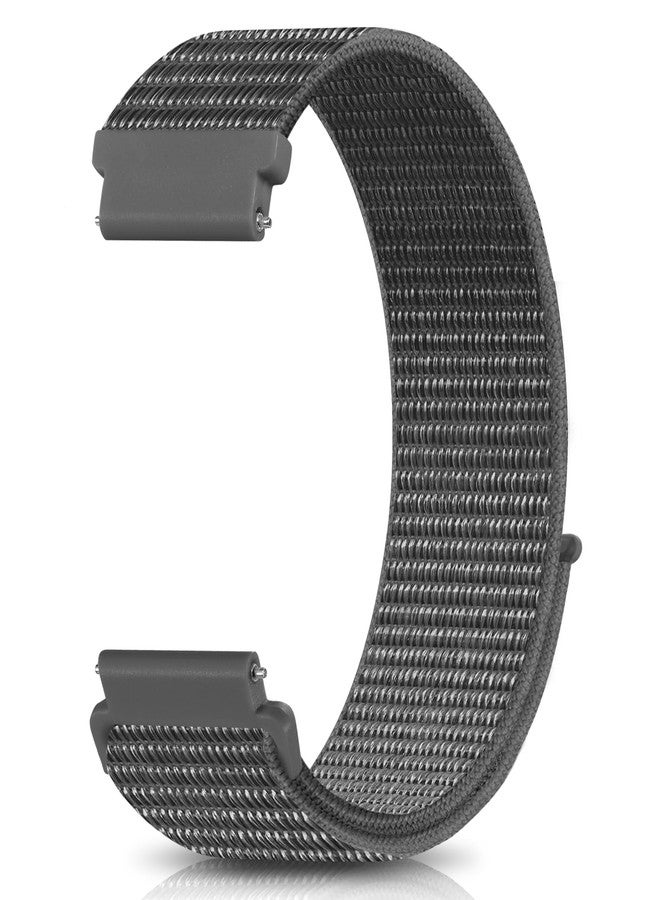 Dirrelo 22mm Nylon Sport Band Compatible with Garmin Vivoactive 4 Watch Bands, Soft Flexible Breathable Quick Release Band for Forerunner 255/255 Music/265/955,Venu 3/2, Approach S70 47mm Women Men - Image 1