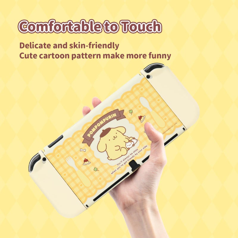 Kuitmor Protective Shell for Switch OLED,Slim Cover Case Compatible with Switch OLED,Anti-Scratch and Shock-Absorption Design Joystick Cover Skins - Dog - Image 4