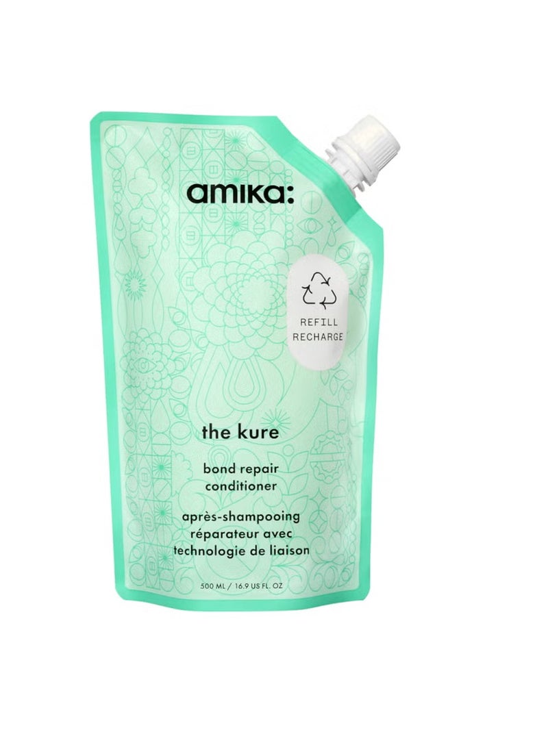 amika The Kure Bond Repair Conditioner Refillable Pouch 500ml - Image 1