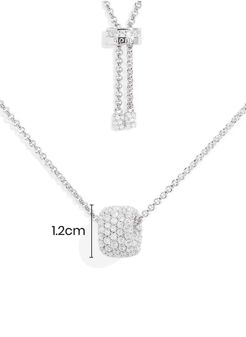 APM cubic zirconia women's men's fashion versatile Pave Hoop Pendant Adjustable Neck AC6780OX - pzsku/Z465E7E465125D62A3ADEZ/45/_/1733649498/f4891634-6978-4123-b998-cc68505a737f