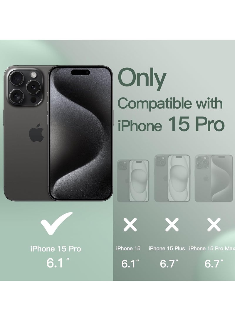 DUSALA iPhone 15 Pro Case, Liquid Silicone Phone Case for iPhone 15 Pro 6.1 Inch, Colorful Silky-Soft Protective Cover (Green) - Image 2