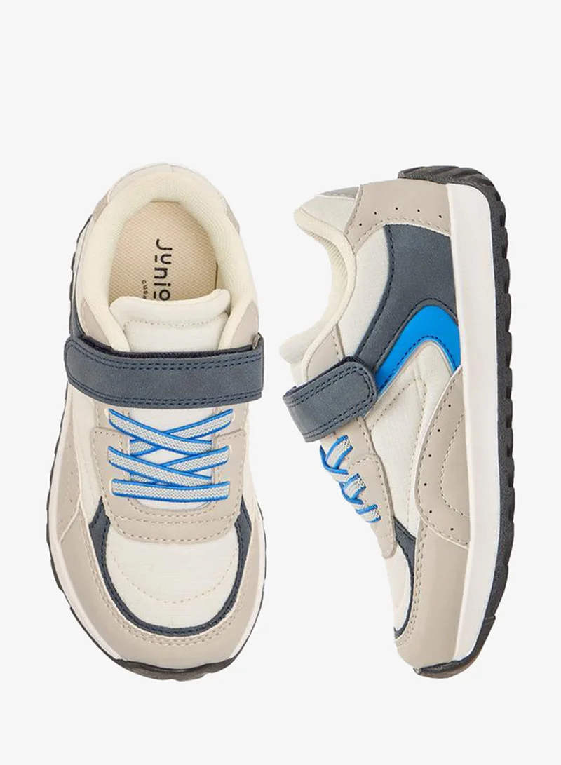 جونيورز Boys Hook & Loop Ankle School Sneakers