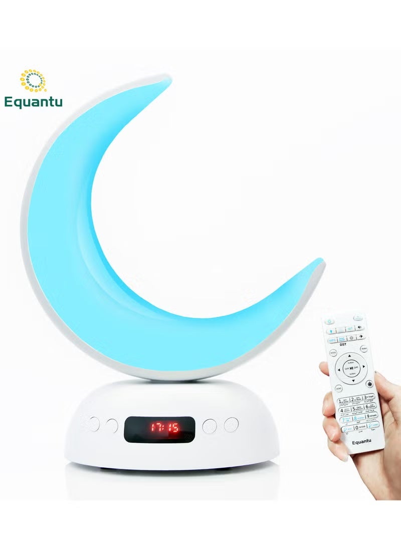 Equantu SQ902 Quran Speaker LED Moon Style Lamp Blutooth Quran Speaker with Aromatherapy Function Azan Alarm Clock Quran Player Andriod iOS Control Soft night light quran player - Image 1