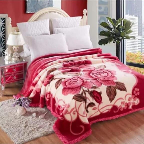 WINSTON HOME WINSTON HOME Super Cloudy Luxury Double Bed Blanket for Marriage and Gift Purpose with Bag Packing Pack of 1 Multicolor_1 