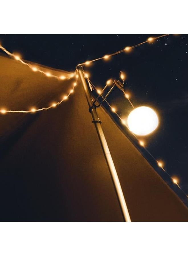 NIBEMINENT Camping Light String IPX4 Waterproof Multi Modes USB Rechargeable Flexible LED Outdoor String Lamp for Yard Tent RV  - Image 5