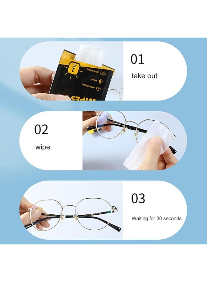 Relex Lens Wipes, 50pcs Premoistened Lens Wipes, Anti-Fog, Quick-Dry, Anti-Fog Cleaning, Individually Wrapped Lens Wipes for LED Touch Screen, iPhones, iPads, Computer Monitors - Image 4