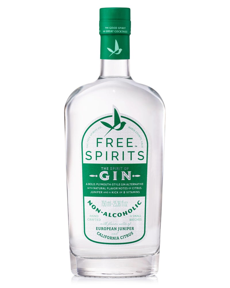 Free Spirits Non-Alcoholic Gin Spirit - Award Winning Gin Alternative - Low Calorie, Vegan, Gluten-Free with B-Vitamins - Natural Ingredients for Delicious Cocktails - 750 ml Bottle - Image 1