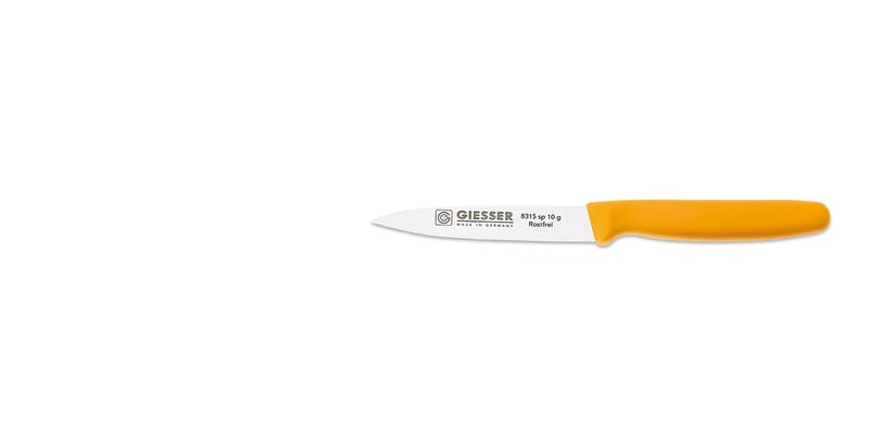 Giesser Jimit Metal Corporation Stainless Steel Messer 8315 sp 10 Paring Knife Vegetable Knife 4 Inch Yellow