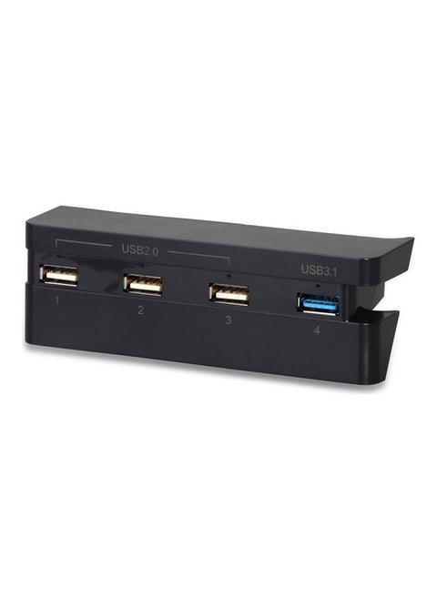 High Speed 4 In 1 USB Hub Splitter Adapter for Sony PlayStation Slim PS4 Slim- wireless