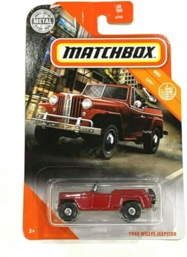 Matchbox 1948 Willys Jeepster, MBX City 38/100 [Red] - Image 2