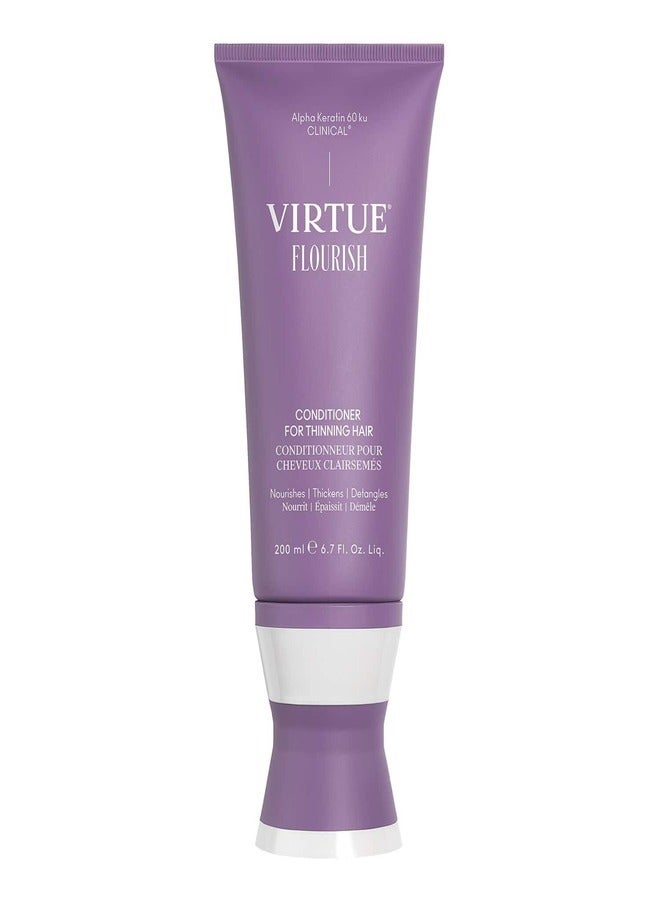 VIRTUE Flourish Conditioner for Thinning Hair 200ml â€“ Strengthens & Thickens Hair - Image 1