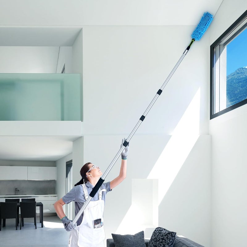 Lineslife Telescoping Pole, 4-12 FT Paint Roller Extension Pole, Multi-Purpose Sturdy Aluminum Alloy with Twist-Lock Design for Windows, Painting, Dusting and Cleaning - Image 3