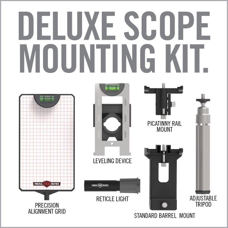 Real Avid Scope Leveling Kit & Precision Scope Level System | Complete Scope Mounting Kit for Mounting, Aligning & Leveling Rifle Scopes | Perfect Tool for Gunsmithing & Hunters - Image 2