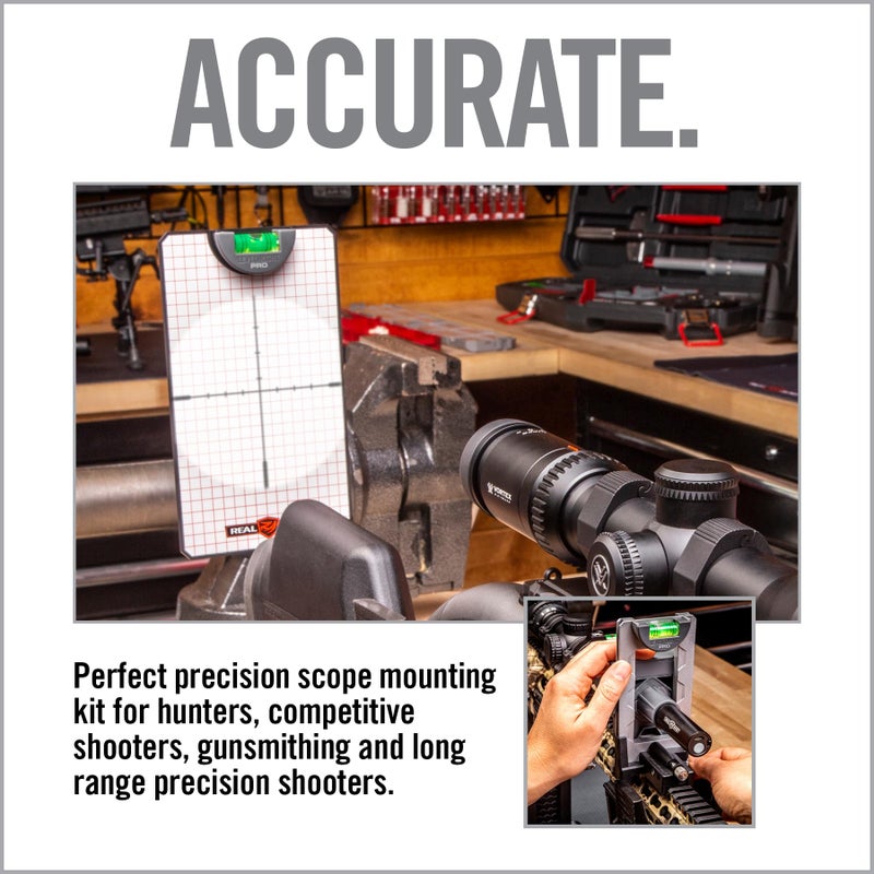 Real Avid Scope Leveling Kit & Precision Scope Level System | Complete Scope Mounting Kit for Mounting, Aligning & Leveling Rifle Scopes | Perfect Tool for Gunsmithing & Hunters - Image 4