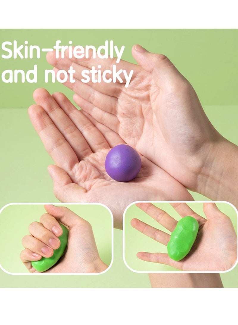 Deli 12-Piece Plasticine Set 200gm Content - Image 3