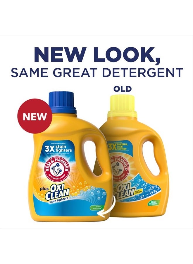 Arm & Hammer Plus OxiClean Clean Meadow, 77 Loads Liquid Laundry Detergent, 100.5 Fl oz - Image 2