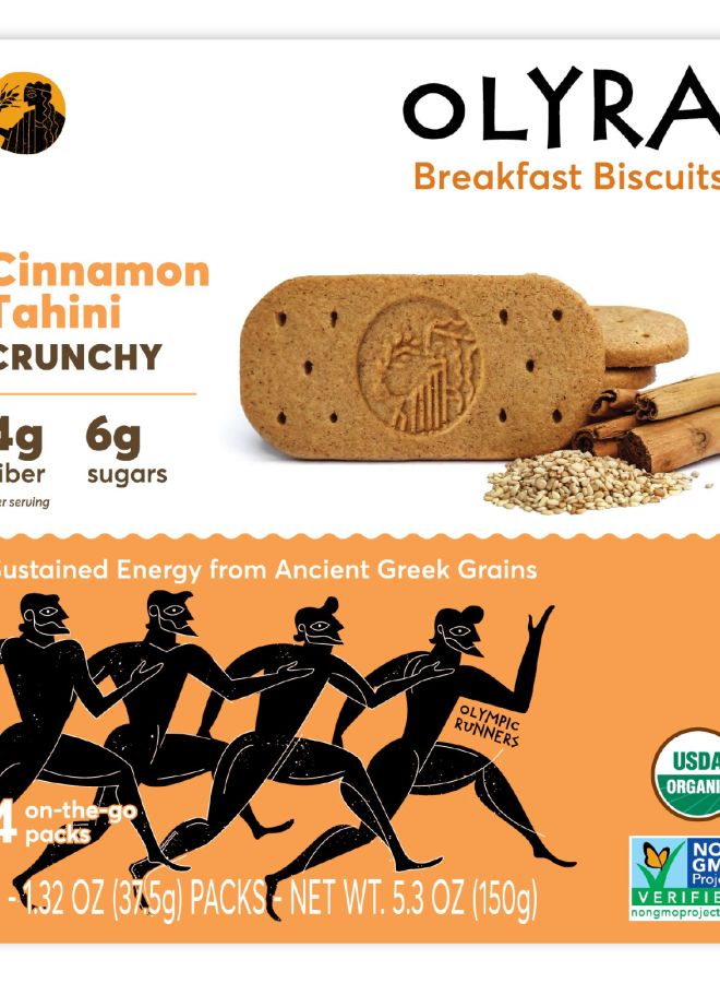 Organic Breakfast Biscuits Cinnamon Tahini 4 Packs 1.32 oz (37.5 g) Each