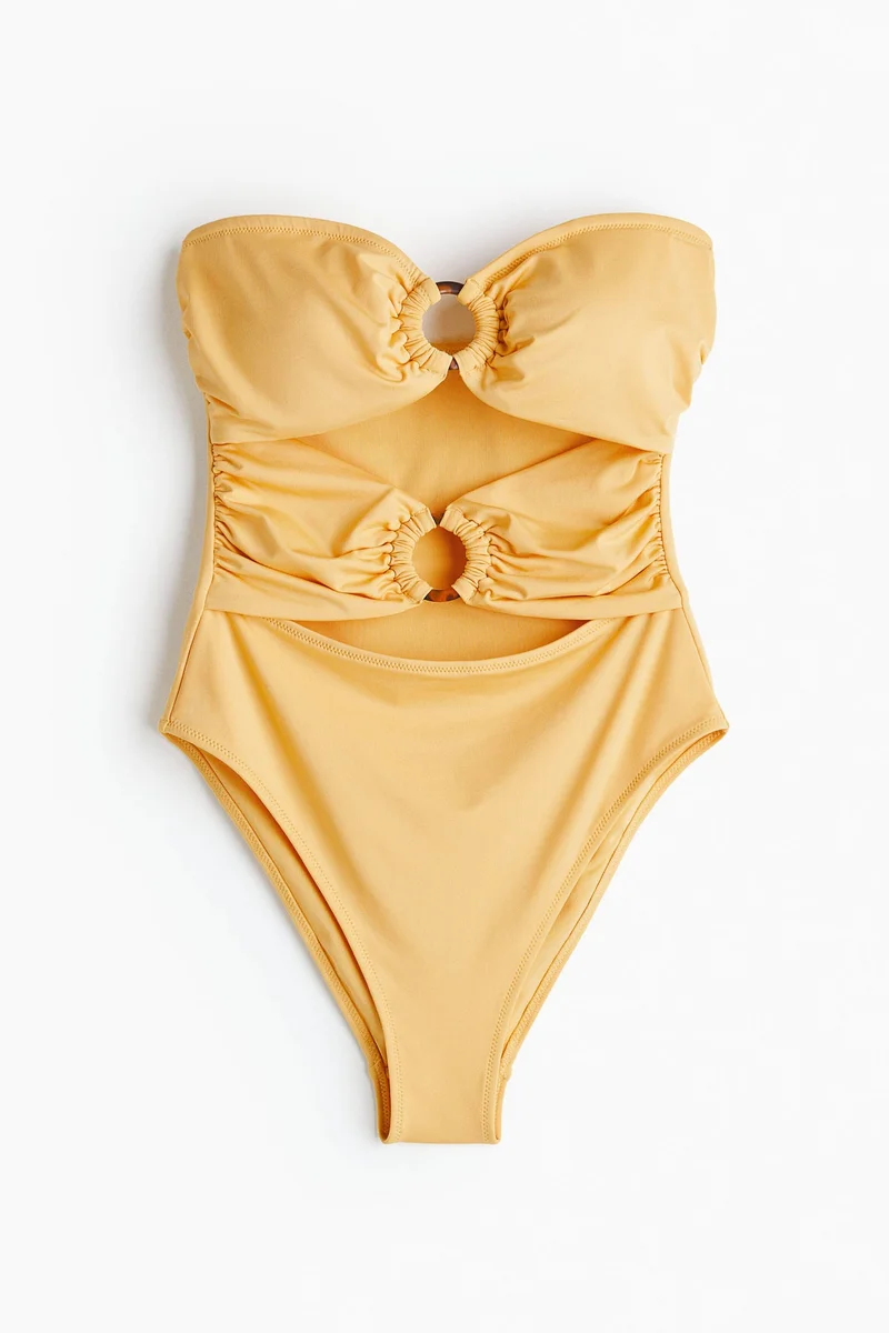 H&M  Padded-cup bandeau swimsuit for Women | Best Price UAE