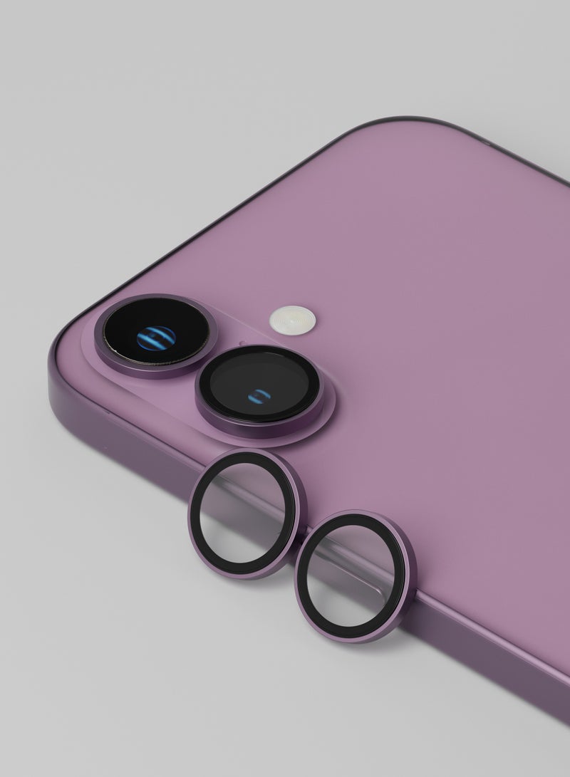 ليفيلو واقي عدسة مزدوج شفاف بنسبة 99% لهاتف iPhone 16/16 Plus - وردي - Image 5