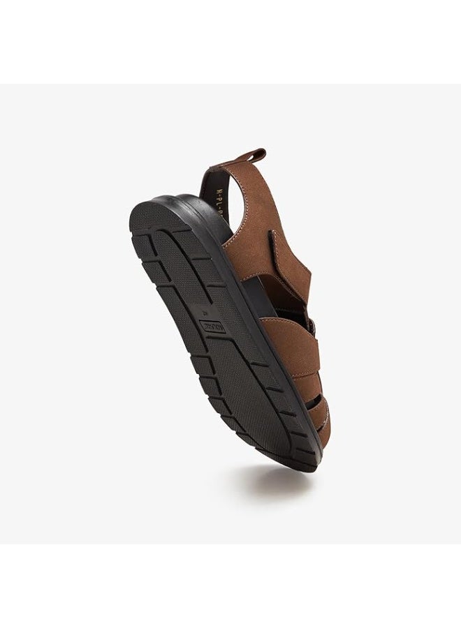 نديور صنادل الصياد الكلاسيكية للرجال من NDURE | جلد صناعي متين | نعل داخلي من رغوة كلاود | نعل خارجي مقاوم للانزلاق من البولي يوريثان | مقدمة أصابع مستديرة وراحة يومية خفيفة الوزن - Image 5