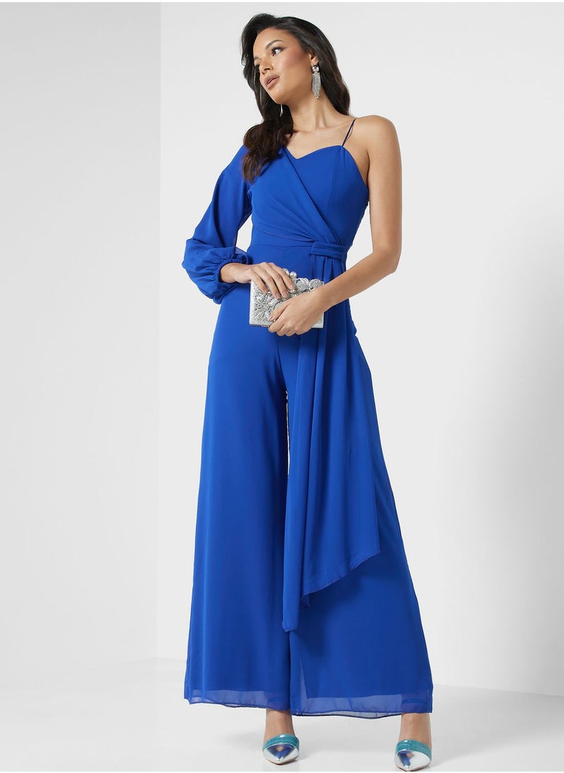 Ella Limited Edition One Shoulder Wide Leg Jumpsuit  - Image 4