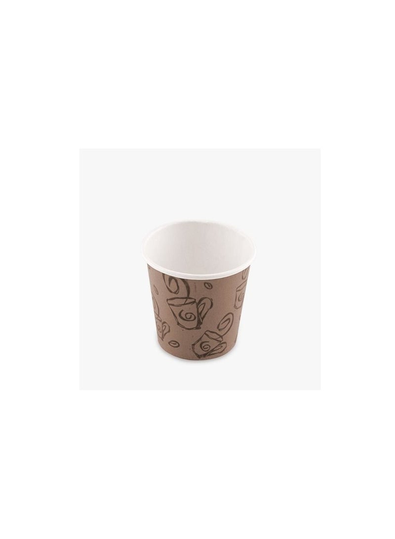 Falconpack Heavy Duty 6oz Disposable Paper Cups for Tea Coffee and Cold Drinks