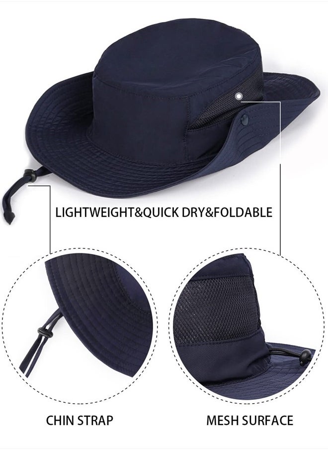 Zylioo Small UPF 50+ Summer Sun Hat,Adjustable Boonie Hats with String,Foldable Lightweight Cooling Safari Hats  - Image 2