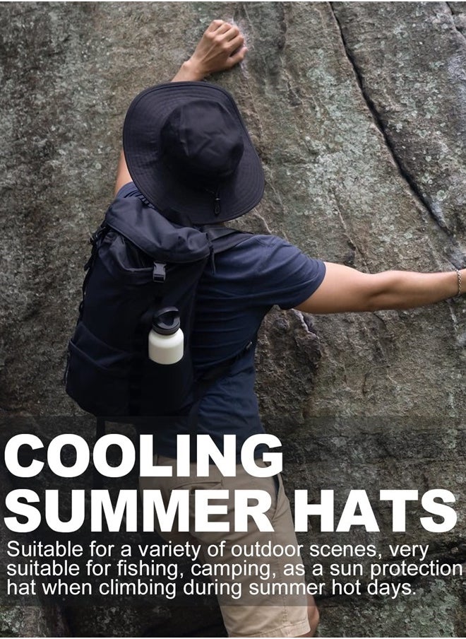 Zylioo Small UPF 50+ Summer Sun Hat,Adjustable Boonie Hats with String,Foldable Lightweight Cooling Safari Hats  - Image 5