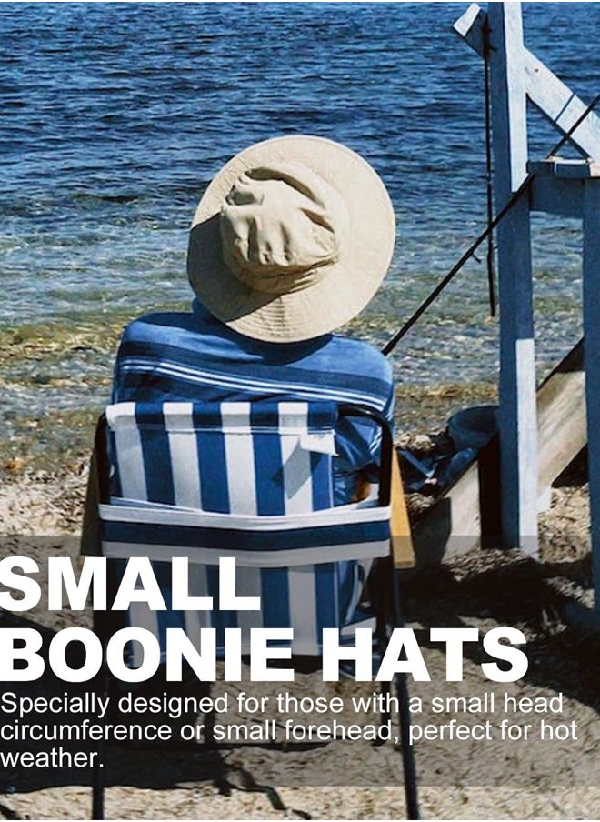 Zylioo Small UPF 50+ Summer Sun Hat,Adjustable Boonie Hats with String,Foldable Lightweight Cooling Safari Hats  - Image 4