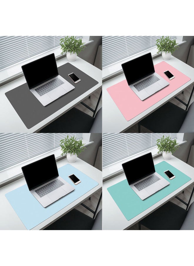 Generic - Leather Mouse Pad Oversized Office Desk Mat Waterproof Student Writing Desk Mat PU Mouse Pad Customized-Color:120*60cm-Pattern: Cream White - Image 1