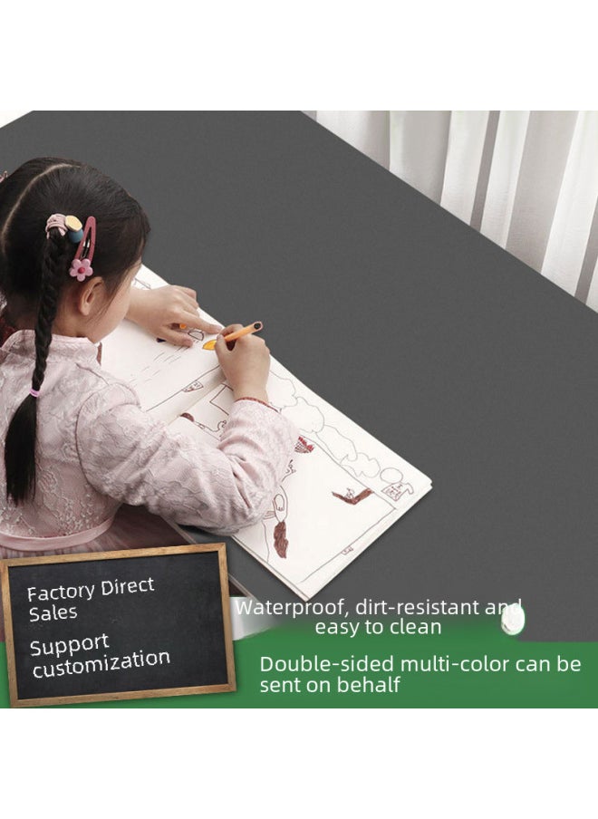 Generic - Leather Mouse Pad Oversized Office Desk Mat Waterproof Student Writing Desk Mat PU Mouse Pad Customized-Color:120*60cm-Pattern: Cream White - Image 1