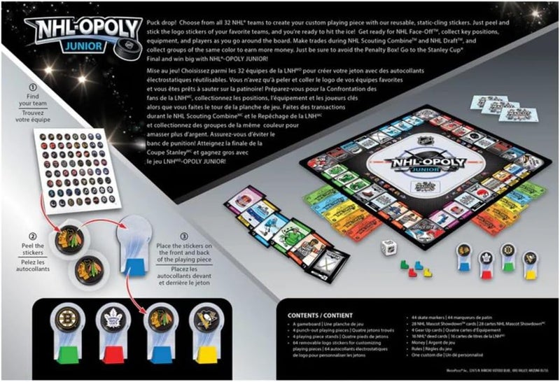 MasterPieces MasterPieces Kids  Family Board Games  NHL League Opoly Jr  Officially Licensed Board Games for Kids  Family - Image 2