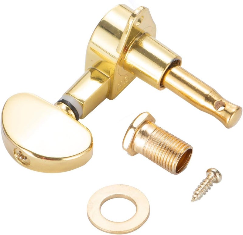 Gusnilo Guitar Tuner Pegs 1set 3l3r Grover-style Guitar Tuner Grover Tuners Head Gold - Image 2
