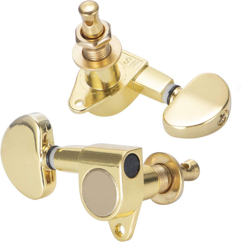 Gusnilo Guitar Tuner Pegs 1set 3l3r Grover-style Guitar Tuner Grover Tuners Head Gold - Image 3